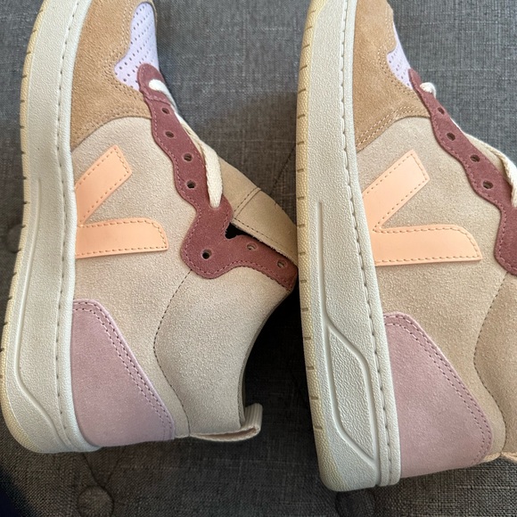 🆕Veja V-15 Suede High-Top Sneakers Size 7 - Picture 10 of 11